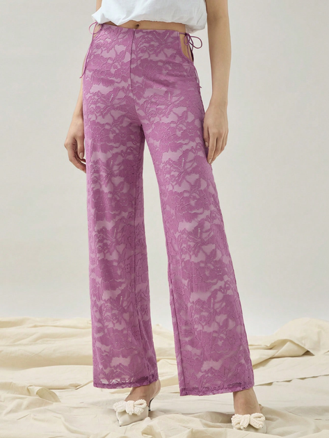 Акція на Штани жіночі SHEIN GD-00150921 S Рожеві від Rozetka