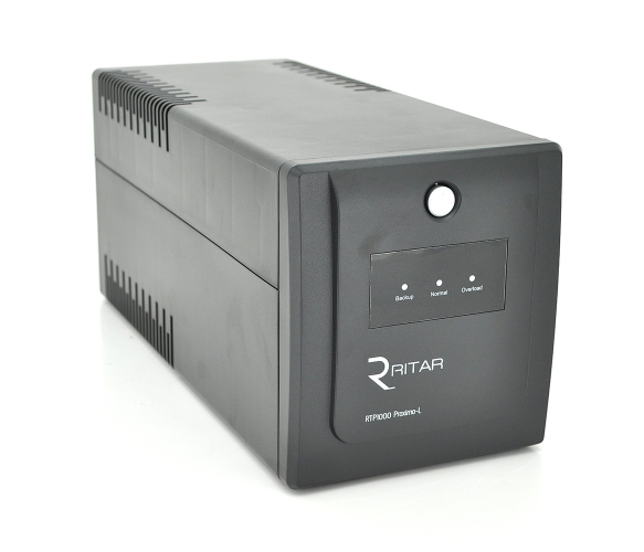 ДБЖ Ritar RTP1000 Proxima-L 600W 4xSCHUKO АКБ 12V 7Ah Black (RTP1000L) - Фото 1 ДБЖ Ritar RTP1000 Proxima-L 600W 4xSCHUKO АКБ 12V 7Ah Black (RTP1000L) - зображення 1
