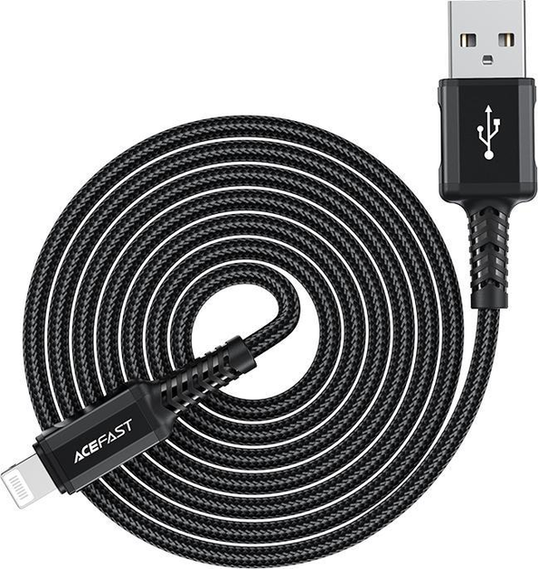 Кабель Acefast C4-02 USB Type-A to Lightning 1.8 м Black (6974316281313) - зображення 3