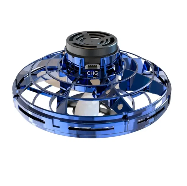 Літаючий спіннер Flying Fidget Spinner з LED підсвічуванням іграшка літаюча тарілка - Фото 3 Літаючий спіннер Flying Fidget Spinner з LED підсвічуванням іграшка літаюча тарілка - зображення 3
