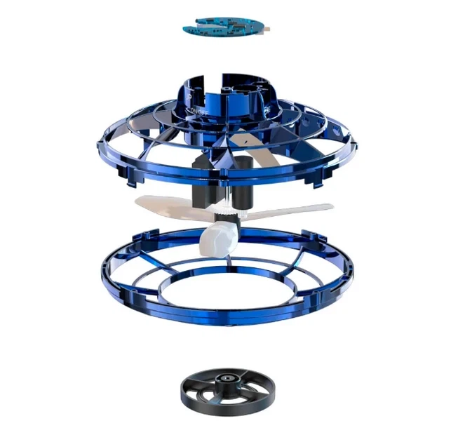 Літаючий спіннер Flying Fidget Spinner з LED підсвічуванням іграшка літаюча тарілка - Фото 7 Літаючий спіннер Flying Fidget Spinner з LED підсвічуванням іграшка літаюча тарілка - зображення 7