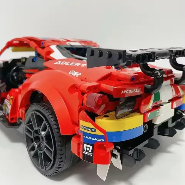 Конструктор Technic Ferrari 488 GTE AF CORSE Феррари 1677 деталей, красный - изображение 4