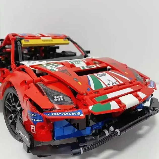 Конструктор Technic Ferrari 488 GTE AF CORSE Феррари 1677 деталей, красный - изображение 5