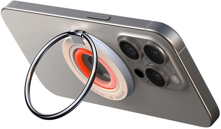 Uchwyt-pierścień na smartfon Joyroom JR-ZS383 Magnetic Phone Holder Orange (6941237121073) - obraz 6