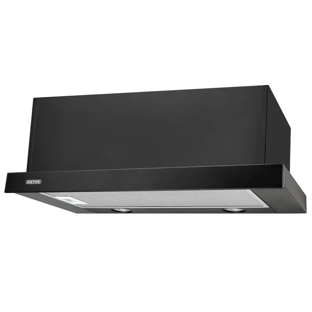 Витяжка кухонна ELEYUS Storm G 1200 LED SMD 60 BL 226Вт, 1200 м³/год, телескопічна, чорна (витяжка ELEYUS, телескопічна) - изображение 5