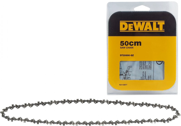 Цепь для пилы DeWALT 50 см 3/8" 1.3 мм (DT20690) — цепь для бензопилы - изображение 2