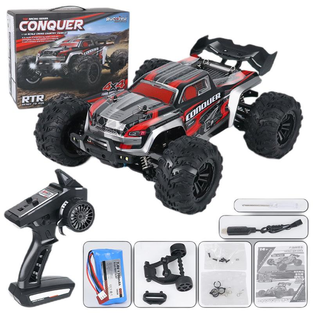 Радиоуправляемая машина Conquer RC WL Toys монстр-трак 4х4