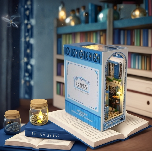 Домик в книге Букнук Букнук (Бук нук) Румбокс Морской Бриз с Led-подсветкой (TC18) - изображение 4
