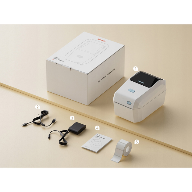 Портативный термопринтер для этикеток Niimbot K3_W Lvory White [135641] - изображение 3