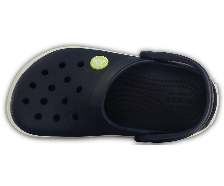 Дитячі крокси-сабо для хлопчика Crocs Crocband Clog Navy/Citrus (30/31, синий) - Фото 5 Дитячі крокси-сабо для хлопчика Crocs Crocband Clog Navy/Citrus (30/31, синий) - изображение 5