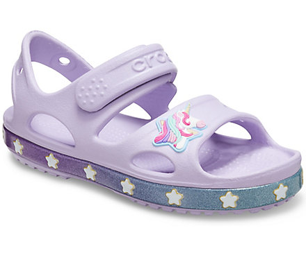 Дитячі сандалії для дівчинки Crocs Fun Lab Unicorn Charm Sandal Lavender (22/23, бузковий) - изображение 11