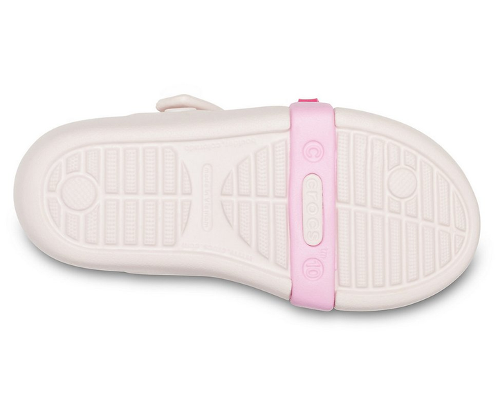 Дитячі сандалії для дівчинки Crocs Keeley Charm Sandal Barely Pink (24/25, бежевий) - зображення 5