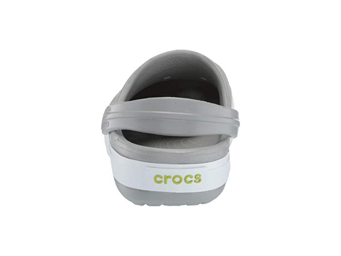 Дитячі кроксі-сабо для хлопчика Crocs Crocband II ClogKids Light Grey/Volt Green - Фото 3 Дитячі кроксі-сабо для хлопчика Crocs Crocband II ClogKids Light Grey/Volt Green - зображення 3