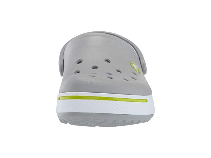 Дитячі кроксі-сабо для хлопчика Crocs Crocband II ClogKids Light Grey/Volt Green - Фото 4 Дитячі кроксі-сабо для хлопчика Crocs Crocband II ClogKids Light Grey/Volt Green - зображення 4