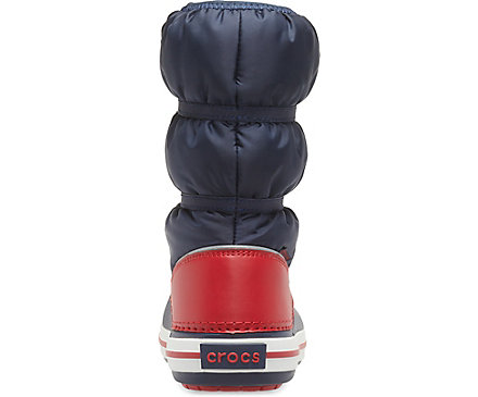 Чоботи Крокс Наві Сині Crocs Crocband Winter Boot Navy/Red (33/34, синій) - зображення 3
