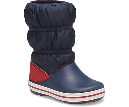 Чоботи Крокс Наві Сині Crocs Crocband Winter Boot Navy/Red (33/34, синій) - зображення 4