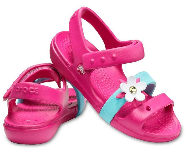 Дитячі сандалії для дівчинки Crocs Keeley Charm Sandal Candy Pink (23/24, розовый) - Фото 1 Дитячі сандалії для дівчинки Crocs Keeley Charm Sandal Candy Pink (23/24, розовый) - изображение 1