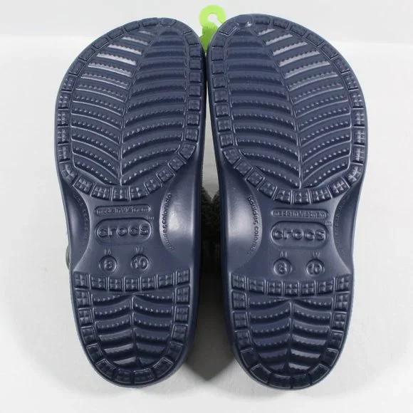 Чоловічі крокси Crocs Unisex Baya Lined Fuzz Strap Clog Navy (42-43, синій) - Фото 8 Чоловічі крокси Crocs Unisex Baya Lined Fuzz Strap Clog Navy (42-43, синій) - зображення 8