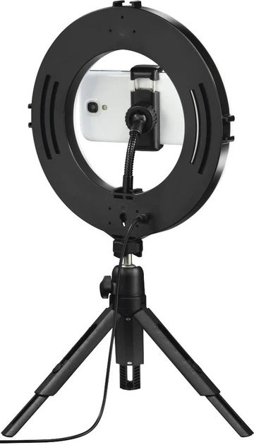 Lampa pierścieniowa ze statywem Hama Smart-80 V2 Black (4007249046574) - obraz 16