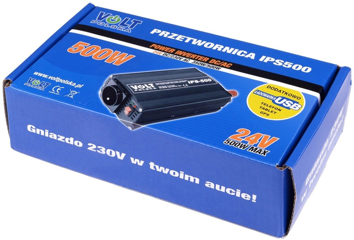 Перетворювач напруги Volt Polska IPS 500 24/230V 350/500W (3IPS050024) - зображення 5