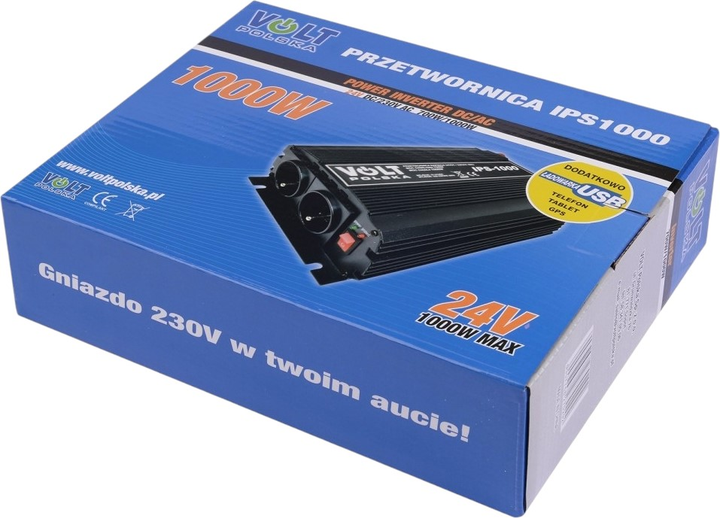 Перетворювач напруги Volt Polska IPS 1000 24/230V 700/1000W (3IPS100024) - зображення 6