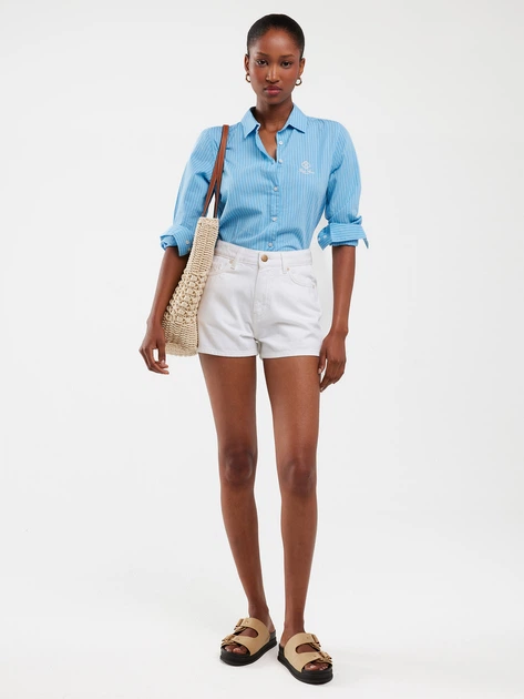 Spodenki damskie krótkie jeansowe Big Star Katie 100 W28 Białe (5900714828769) - obraz 3