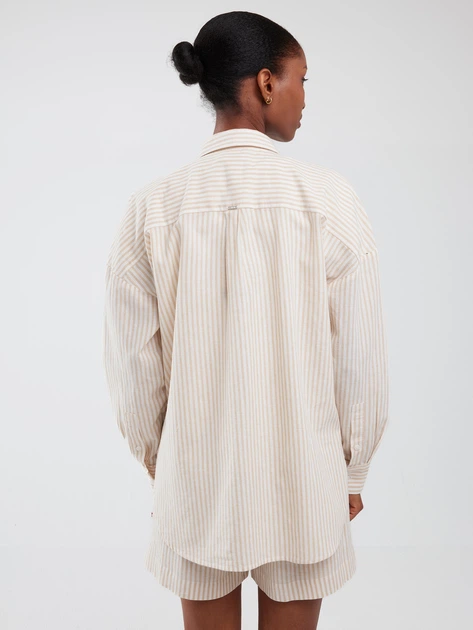 Koszula damska bawełniana Big Star Endasa 805 L Beżowa (5900714852146) - obraz 2