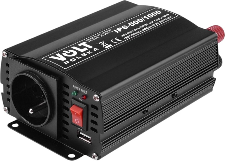 Przetwornica napięcia Volt Polska IPS 500/1000 12/230V 500/1000W (3IPS651012) - obraz 1