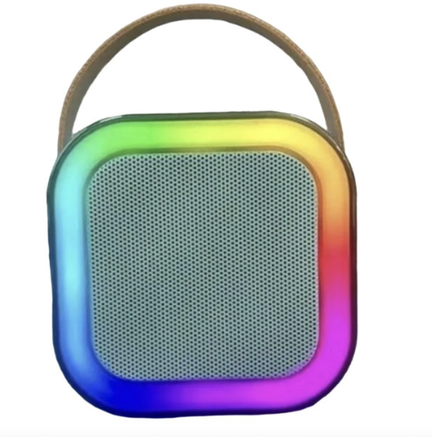 Детский набор караоке портативная Bluetooth колонка с микрофоном и RBG подсветкой - Фото 3 Детский набор караоке портативная Bluetooth колонка с микрофоном и RBG подсветкой - изображение 3