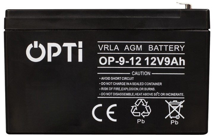 Акумуляторна батарея Volt Polska AGM OPTI 12V 9 Ah (6AKUV009AG) - зображення 2