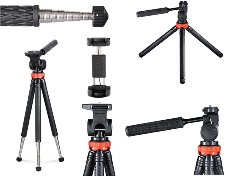Statyw Hama Tripod 106 2D, 25.5-106 cm Black (4007249046314) - obraz 11