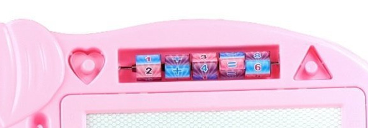 Магнітна дошка для малювання LEAN Toys рожевий слон з відбитками (5905884458112) - зображення 2