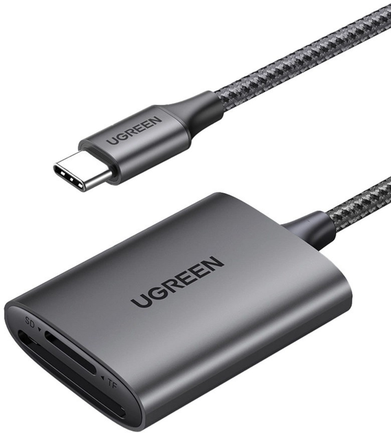 Czytnik kart Ugreen CM401 USB-C to SD/TF Black (6957303806577) - obraz 1