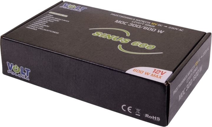Перетворювач напруги Volt Polska Sinus 600 12/230V 300/600W (3SIP060012) - зображення 6