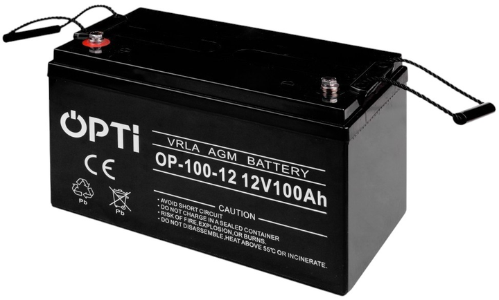 Akumulator Volt Polska AGM OPTI 12V 100 Ah (6AKUV100AG) - obraz 1