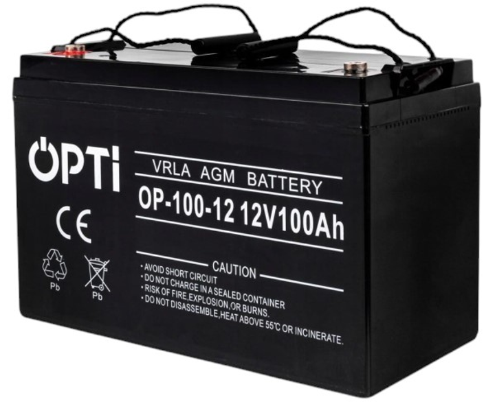 Akumulator Volt Polska AGM OPTI 12V 100 Ah (6AKUV100AG) - obraz 2
