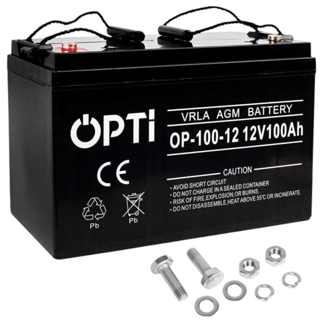 Akumulator Volt Polska AGM OPTI 12V 100 Ah (6AKUV100AG) - obraz 4