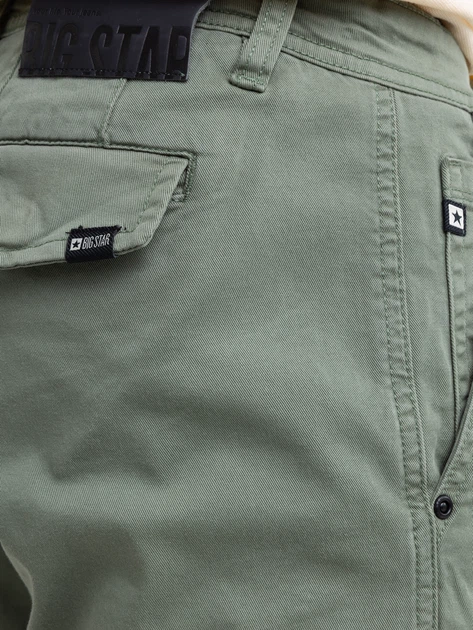 Шорти бавовняні довгі чоловічі Big Star Morrise 303 W33 Зелені (5900714854546) - зображення 5