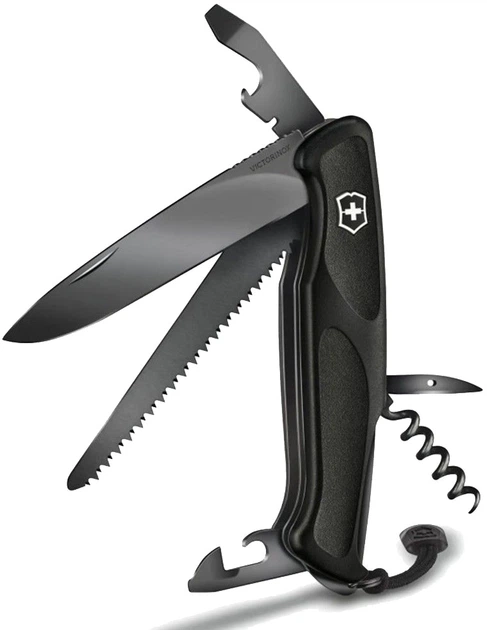 Szwajcarski nóż Victorinox Ranger 55 Onyx Black (0.9563.C31P) - obraz 2