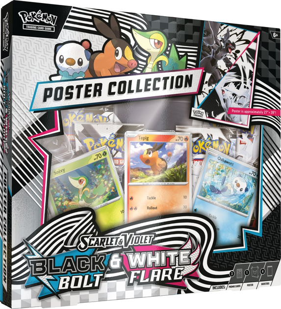 Dodatek Pokémon TCG: Scarlet & Violet - White Flare & Black Bolt - Unova Poster Collection (edycja angielska)(0196214113992) - obraz 2
