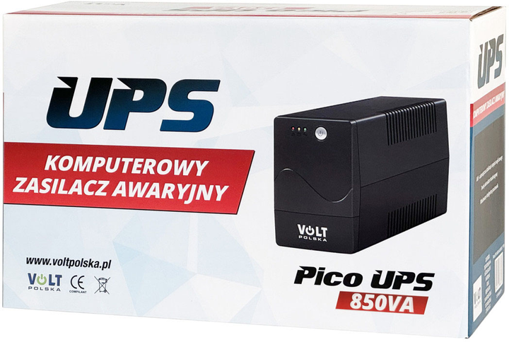 UPS Volt Polska PicoUPS 850VA/480W 9Ah (5903111886806) - obraz 6