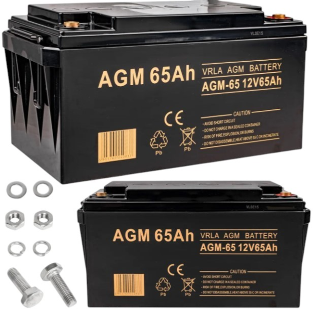 Акумуляторна батарея Volt Polska AGM 12V 65 Ah (6AKUXAG065) - зображення 2