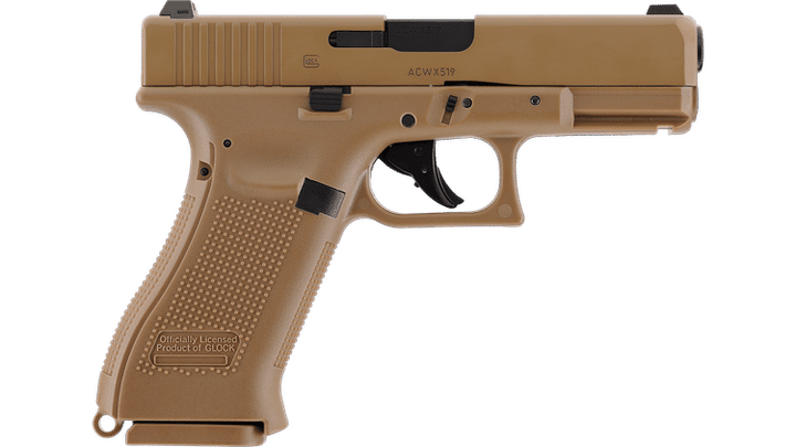 Пневматичний пістолет Umarex Glock 19X TAN Blowback (із затримкою затвора) (кал. 4,5 мм) - зображення 4
