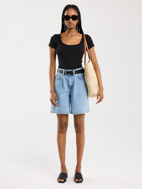 Koszulka damska bawełniana Big Star Missa 906 XL Czarna (5900714861964) - obraz 3