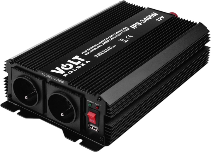 Przetwornica napięcia Volt Polska IPS 3400 N 12/230V 1700/3400W (3IPSN34012) - obraz 1