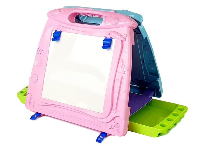 Znikopis magnetyczny LEAN Toys dwustronna, z pisakami i magnesami (5905214972431) - obraz 4