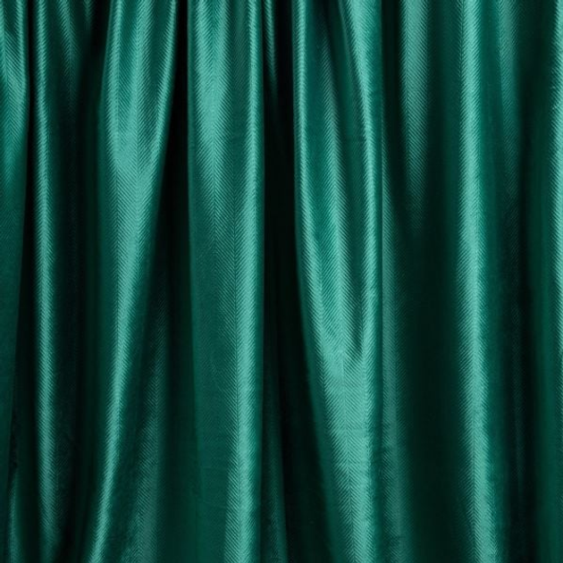Штора Homla Miranda вельветова з рельєфним візерунком Зелена 140 x 250 см (5906496742095) - зображення 2
