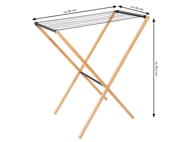 Підлогова сушарка для білизни Casa Si Bamboo Dryer S Braun (CS92303W06) - зображення 6