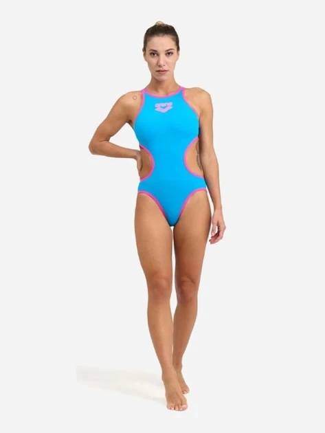 Купальник Arena ONE BIGLOGO ONE PIECE Blue/Pink 40 - изображение 5