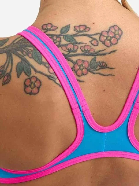 Купальник Arena ONE BIGLOGO ONE PIECE Blue/Pink 40 - изображение 6